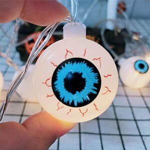 PVC LED Halloween Lamp,Party Battery Operated Eye Fairy Lamp Indoor Outdoor Garden Tree Decoration Wire Lamp