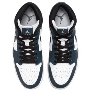 Nike Men's Air Jordan 1 Mid Sneaker, Armory Navy/White/Black, 10