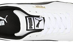 PUMA Men's ROMA BASIC Sneaker, white-black, 13