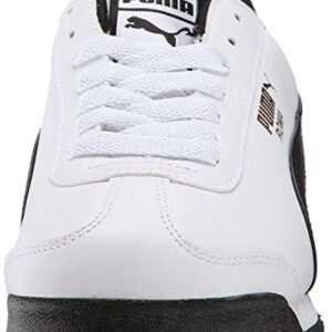 PUMA Men's ROMA BASIC Sneaker, white-black, 13