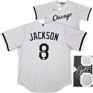 white sox bo jackson autographed gray authentic jersey size l beckett bas witness stock #218038