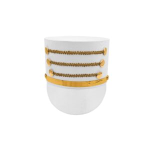 Nicky Bigs Novelties Adult Toy Soldier Hat - Marching Band Major Dress Hats - Ringmaster Nutcracker Cosplay Halloween Costume Accessory, White, One Size