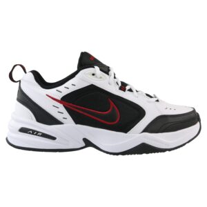 Nike Men's Air Monarch IV Cross Trainer, White/Black, 7.5 Regular US