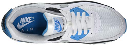 Nike Men's race running shoes, White Black Grey Fog Laser Blue, 9