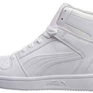 PUMA Rebound Layup Synthetic Leather (Big Kid) Puma White/Gray Violet 6.5 Big Kid M