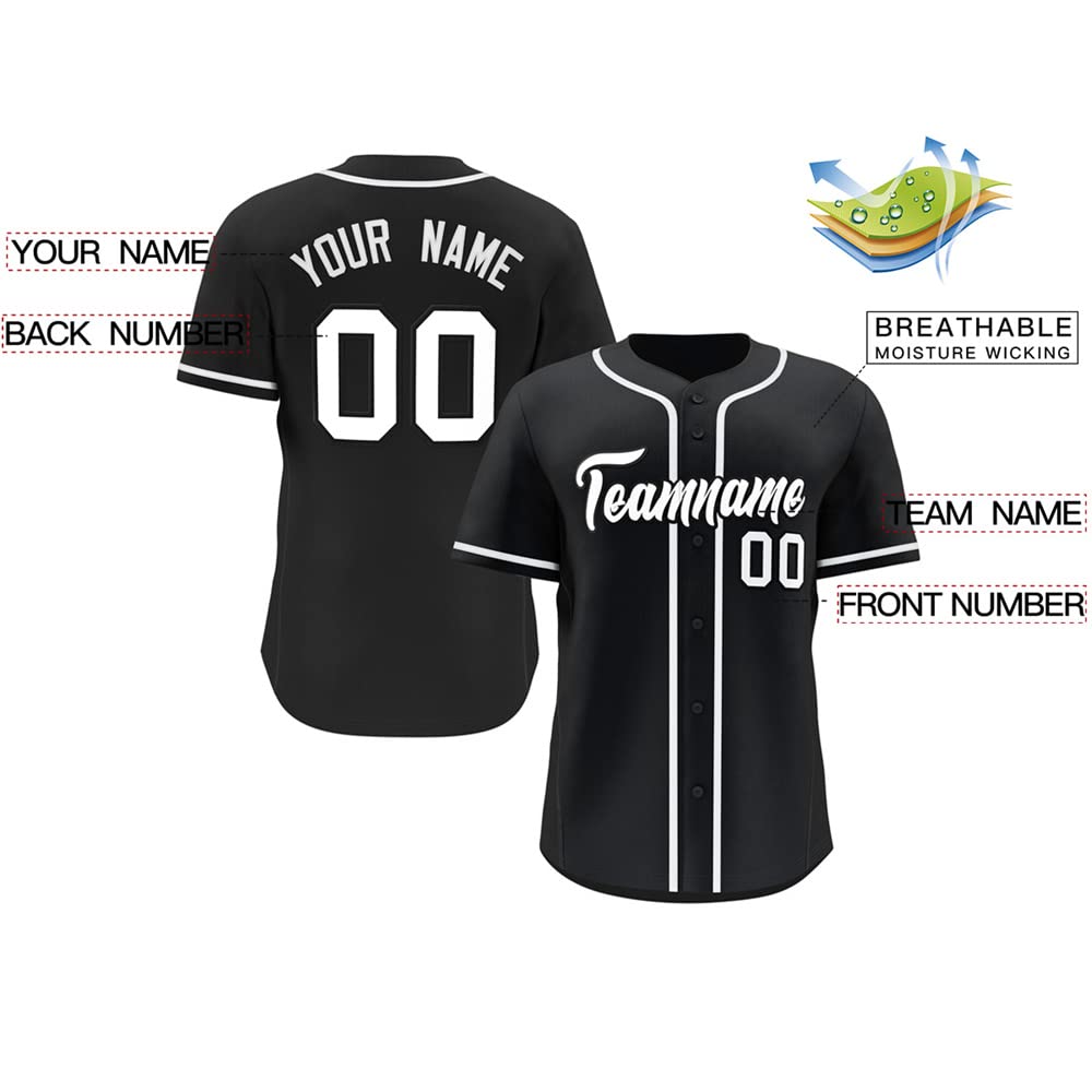 Custom Baseball Jersey Button Down Shirts Personalize Stitched Name and Number for Men Women Youth