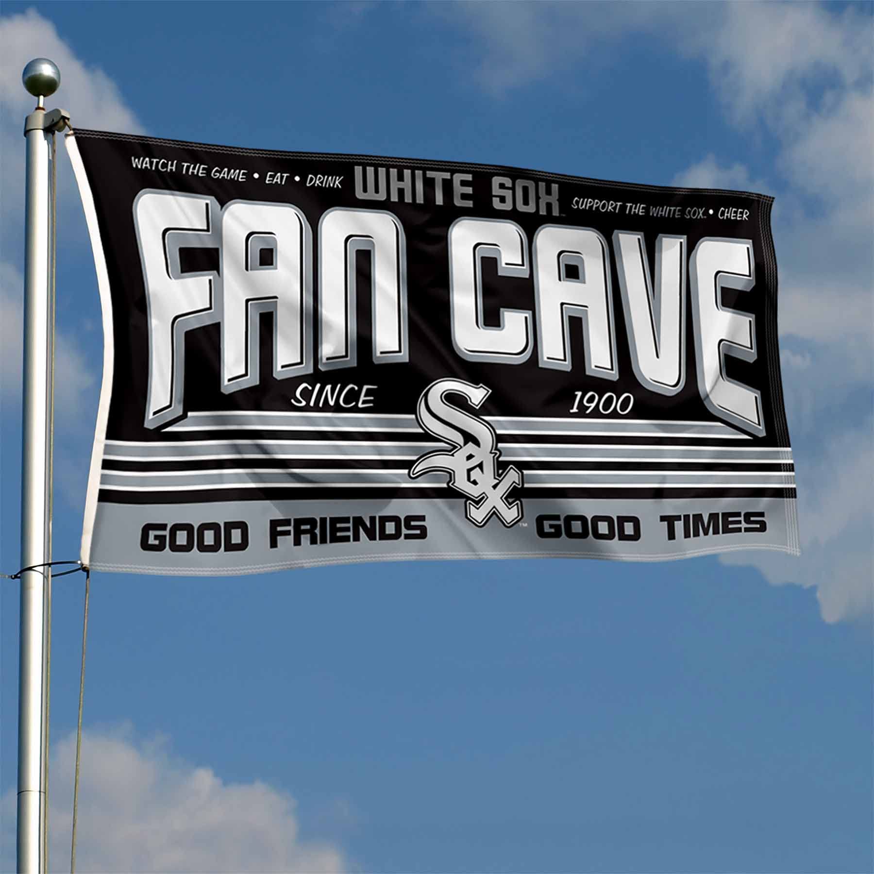 Chicago White Sox Fan Man Cave Banner Flag