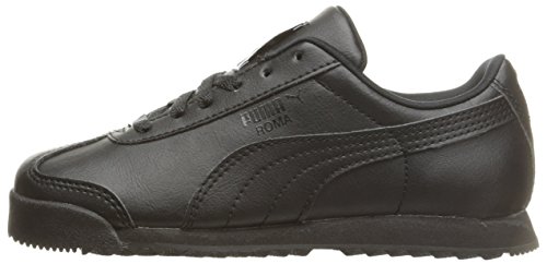 PUMA Roma Basic JR Sneaker (Little Kid/Big Kid) , Black/Black, 6.5 M US Big Kid