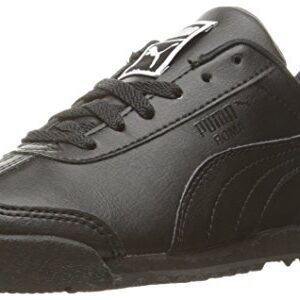 PUMA Roma Basic JR Sneaker (Little Kid/Big Kid) , Black/Black, 6.5 M US Big Kid