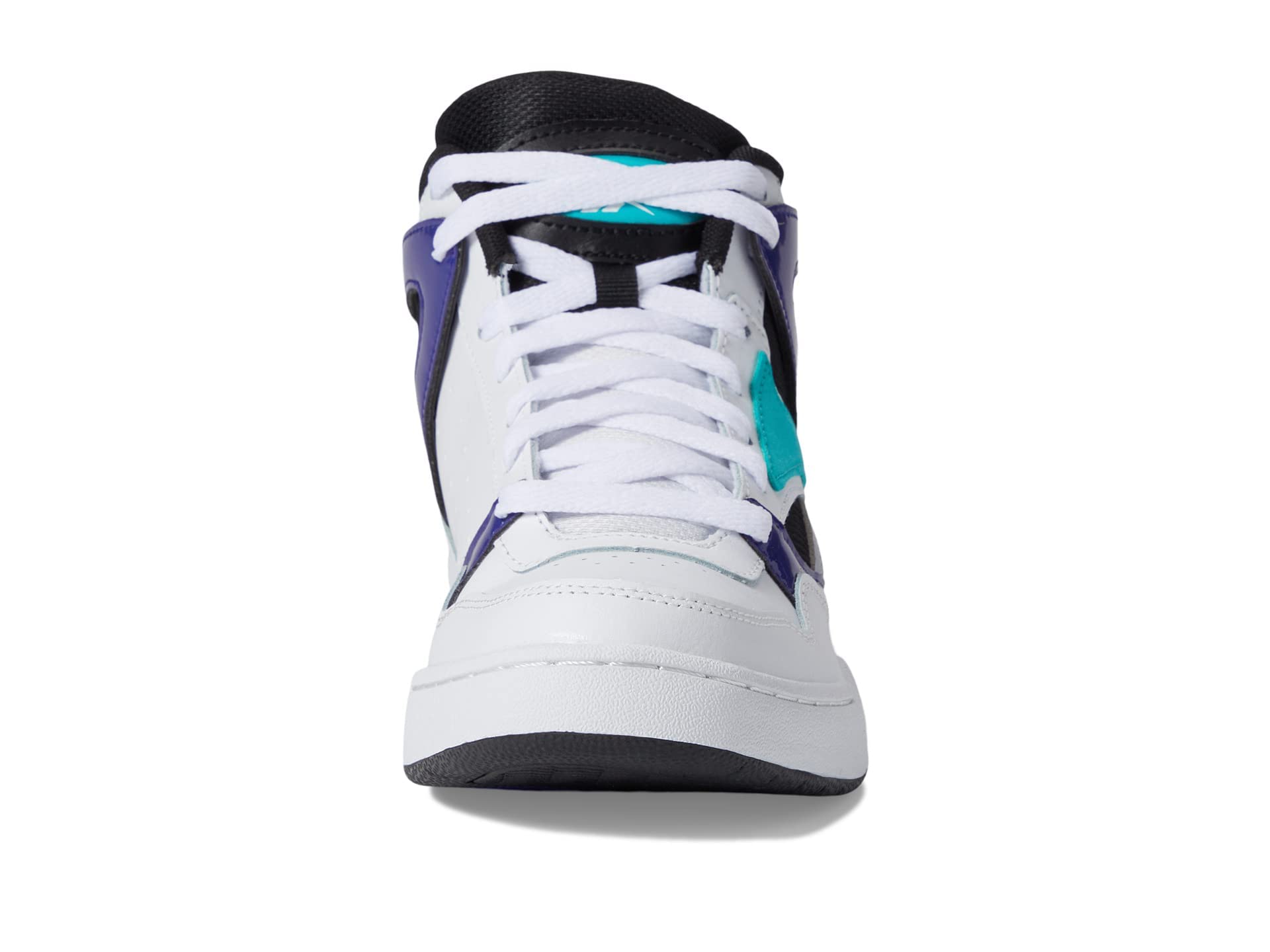 Reebok Unisex BB4590 High Top Basketball Shoe, White/Black/Classic Teal, 12 US Men