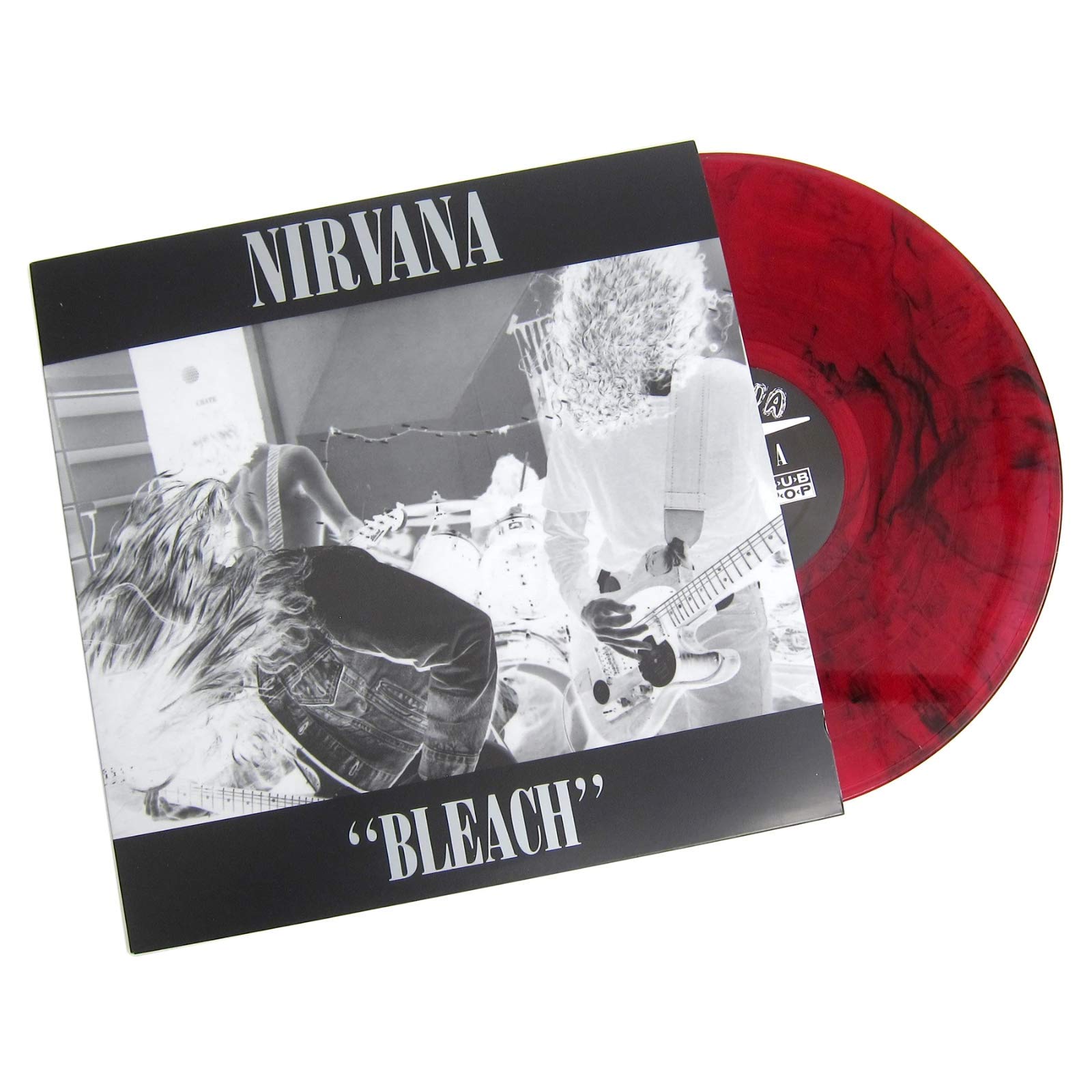 Bleach - Exclusive Limited Edition Red & Black Marble Colored Vinyl LP (Only 2500 Copies Pressed Worldwide!)