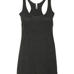 Next Level Apparel Women's 6733 Tri-Blend Racerback Tank, Black, Size Small