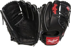 rawlings | heart of the hide traditional baseball glove | right hand throw | 12" - two-piece solid web | black