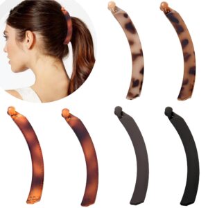 6 pieces banana hair clips for women,cute banana clip for thin fine thick hair,non slip banana claw clips