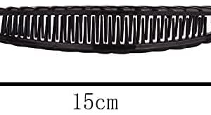 2 Pack One Black And One Brown Tort Banana Clips Fish Clips Vintage Clincher Combs Tool for Thick Curly Hair Accessories Long Hair Clips Banana Hair Comb Fish Grip Slide Hair Clips Claws Set for Women