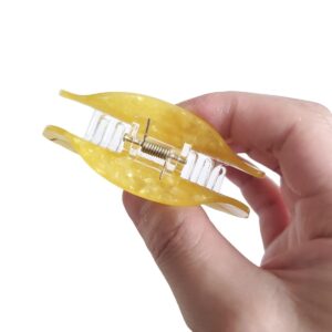 Banana Claw Clips,Cellulose Acetate Hair Clips,Small Claw Clips for Women