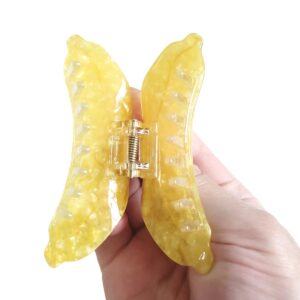 Banana Claw Clips,Cellulose Acetate Hair Clips,Small Claw Clips for Women