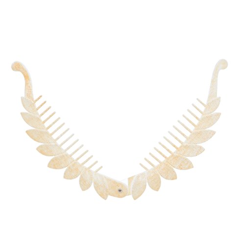 Scalloped Leaf Banana Clip - Set of 3