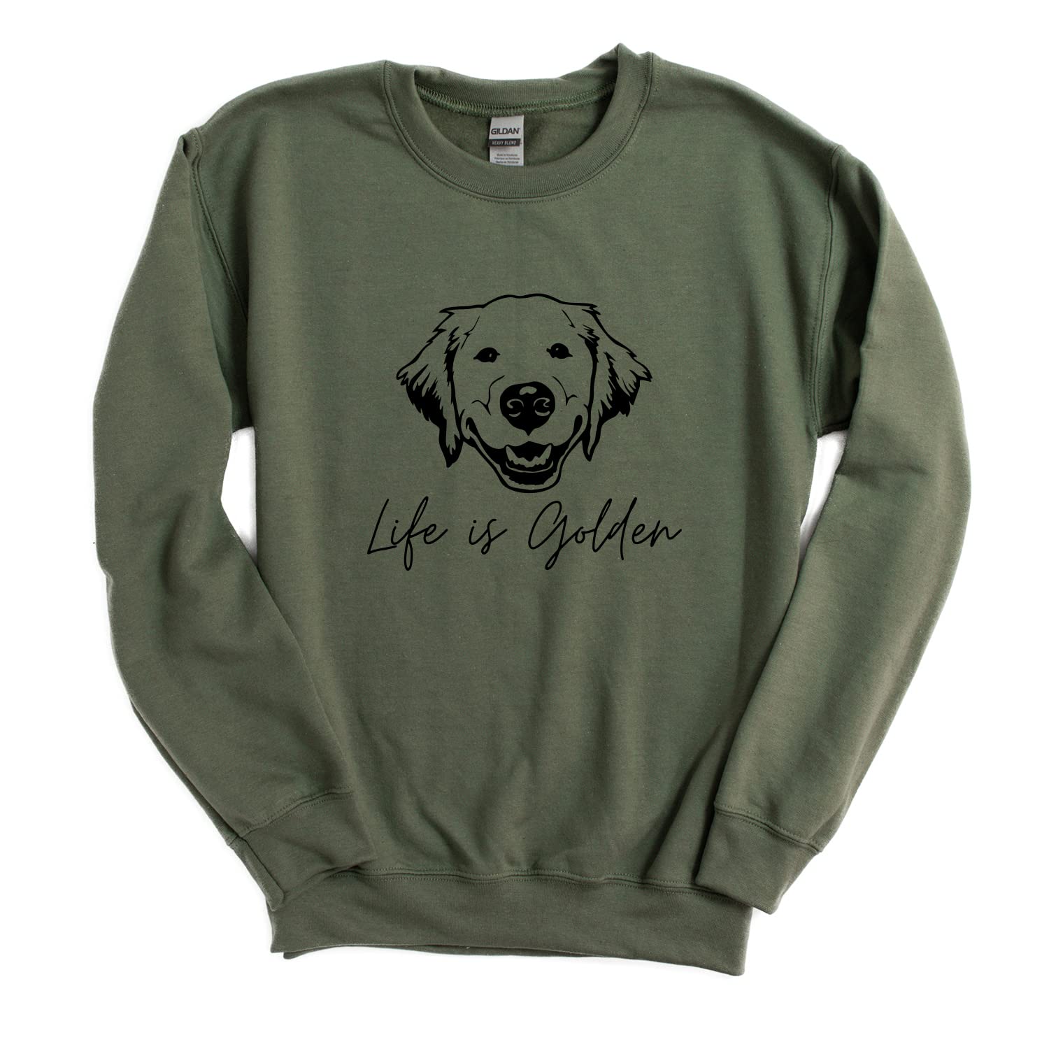 Golden Retriever Mama Women's Long Sleeve Crewneck Dog mom Sweatshirt Golden Retriever Mama Print Graphic Shirts Pullover Tops