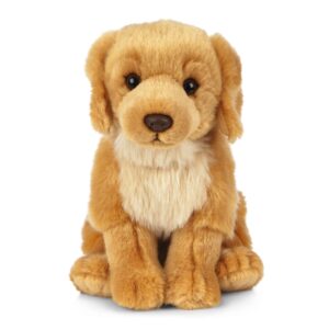 Living Nature Golden Retriever Stuffed Animal | Fluffy Dog Animal | Soft Toy Gift for Kids | 8 inches