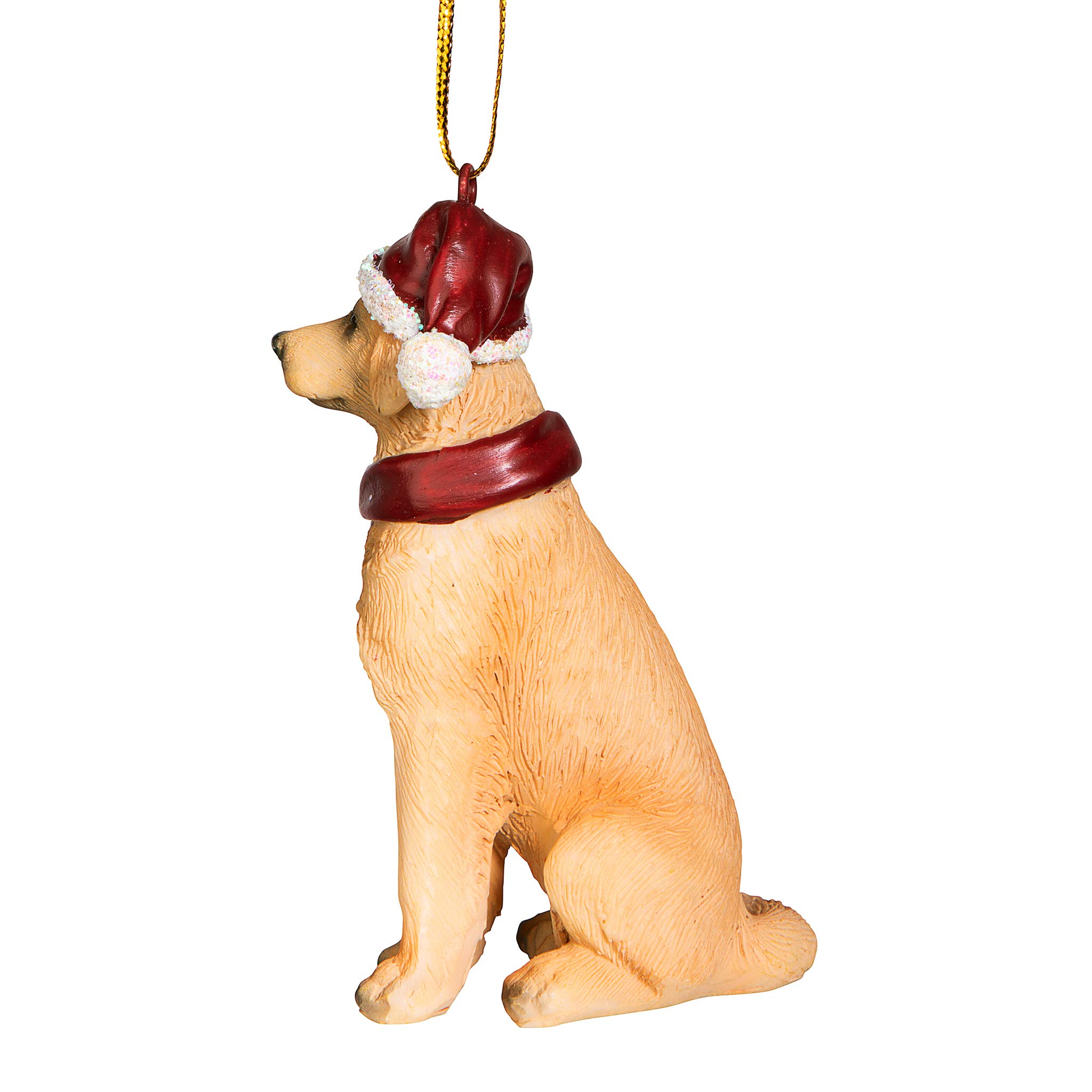 Design Toscano Christmas Xmas Golden Retriever Holiday Dog Ornaments