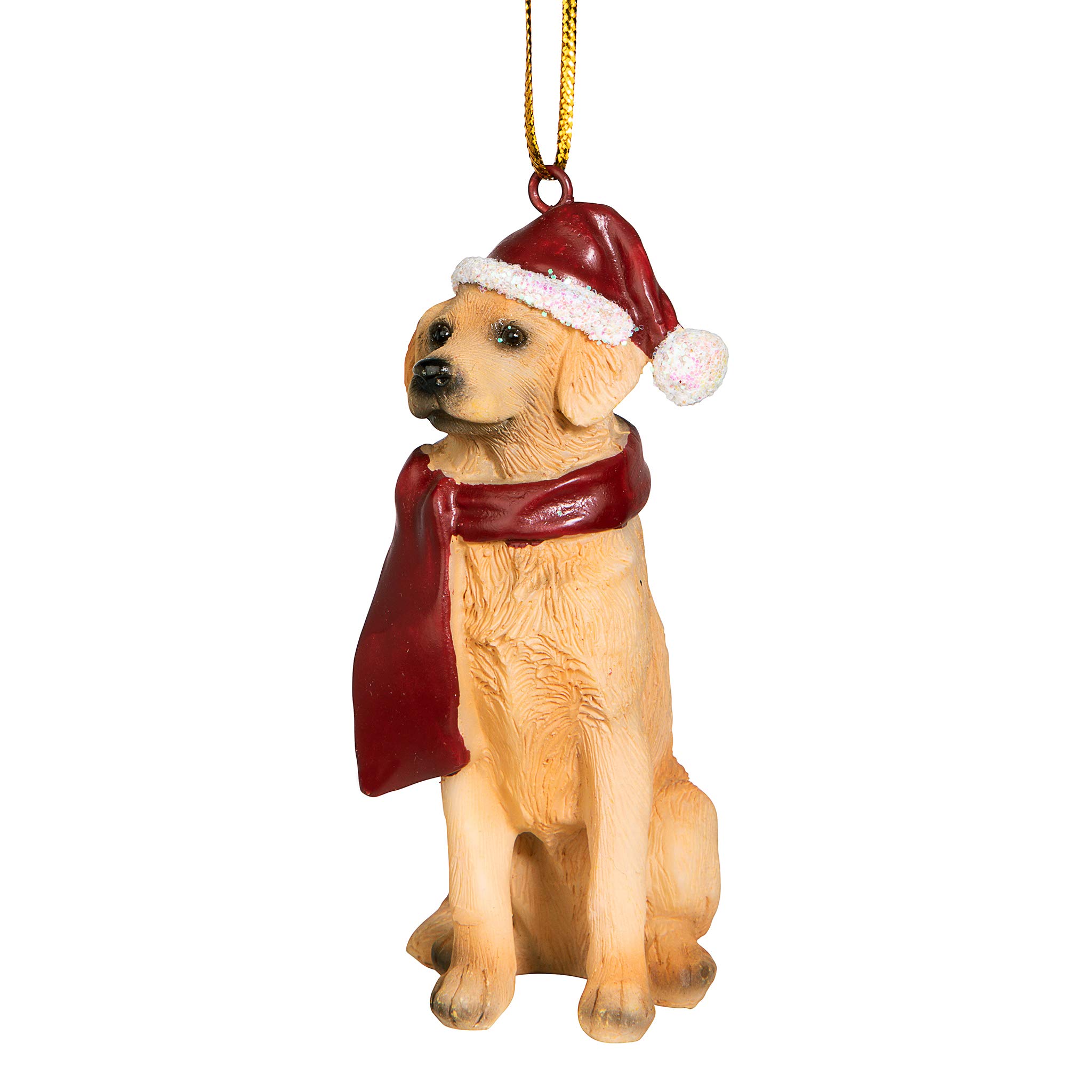 Design Toscano Christmas Xmas Golden Retriever Holiday Dog Ornaments