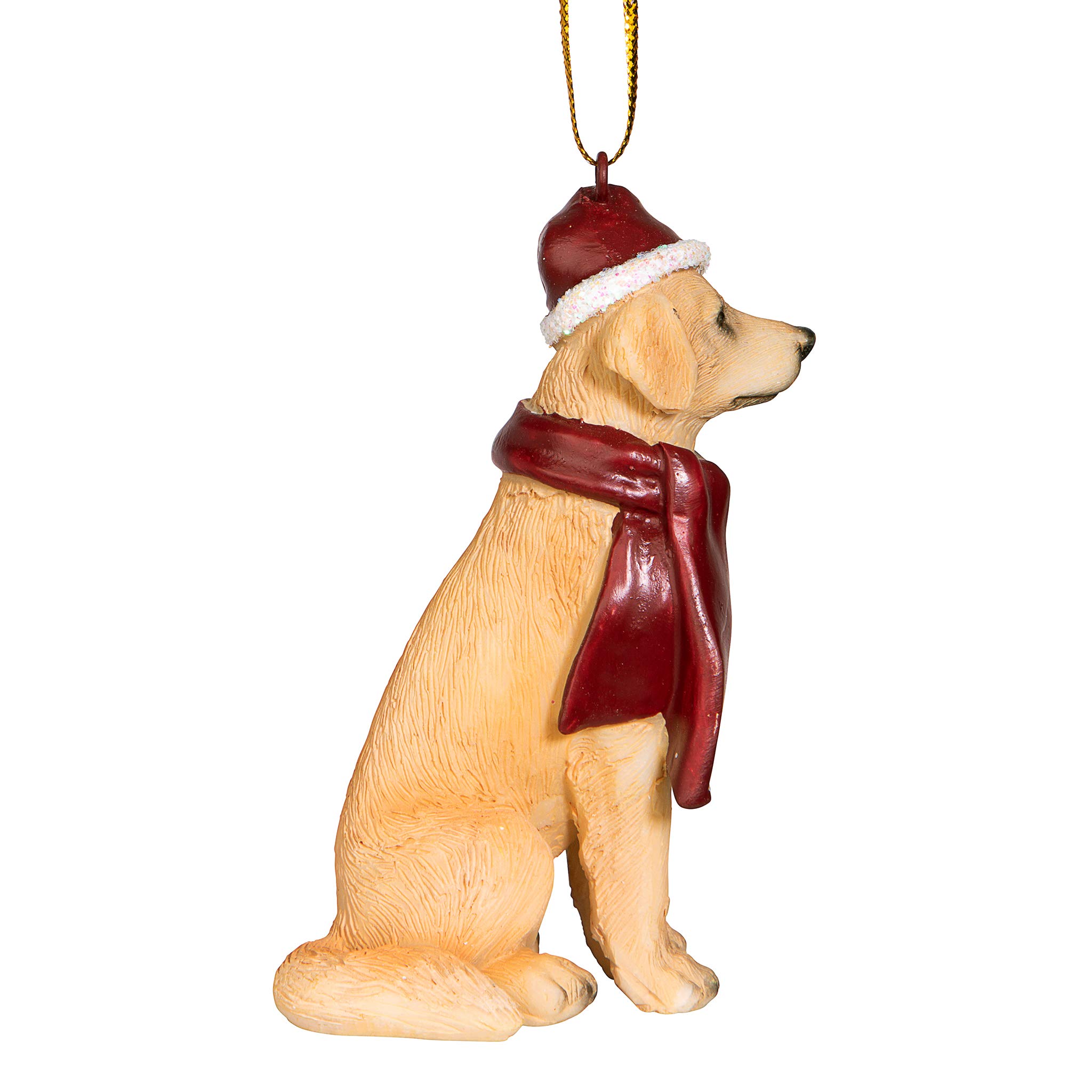 Design Toscano Christmas Xmas Golden Retriever Holiday Dog Ornaments