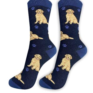 Pet Lover Socks - Fun - All Season - One Size Fits Most - For Women And Men – Dog Gifts (Golden Retriever)