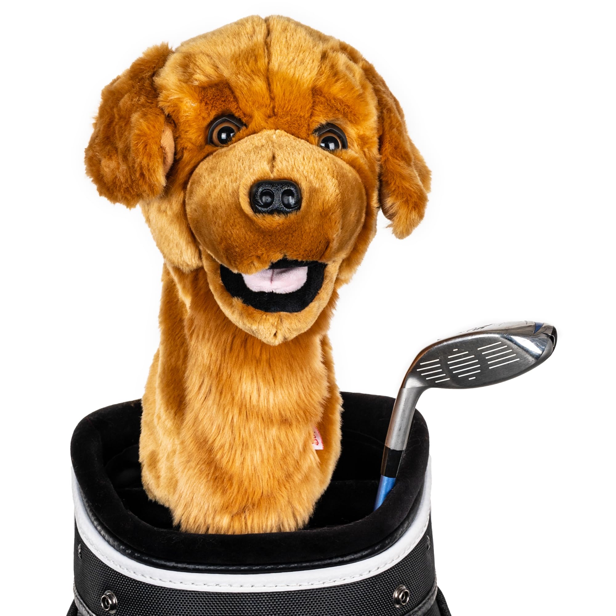 Daphne’s Golden Retriever Driver Headcover | Premium Driver Headcovers | Funny Golf Club Covers | Stylish Protection for Your Clubs | Men's Golf Gear | Driver Headcover for Men and Women