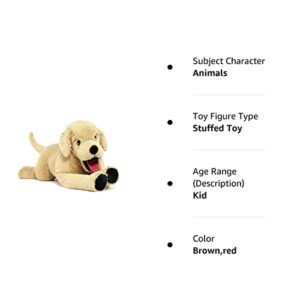 Lanmore 29" Dog Stuffed Animal Large Puppy Plush Golden Retriever Hugging Pillow for Kids Girlfriend Dogs, Gift for Birthday Christmas Valentine's Day Halloween(Light Brown)