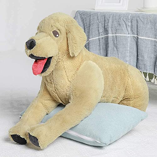 Lanmore 29" Dog Stuffed Animal Large Puppy Plush Golden Retriever Hugging Pillow for Kids Girlfriend Dogs, Gift for Birthday Christmas Valentine's Day Halloween(Light Brown)