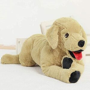 Lanmore 29" Dog Stuffed Animal Large Puppy Plush Golden Retriever Hugging Pillow for Kids Girlfriend Dogs, Gift for Birthday Christmas Valentine's Day Halloween(Light Brown)