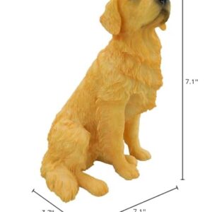 Artgenius Golden Retriever Dog Figurine 5.5 Inches,Dog Collection(Sitting)