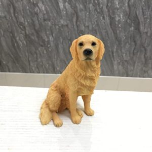 Artgenius Golden Retriever Dog Figurine 5.5 Inches,Dog Collection(Sitting)