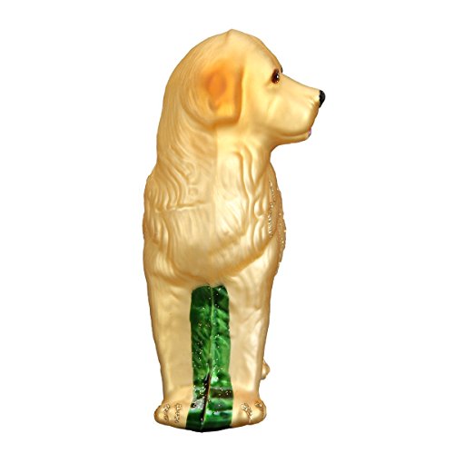 Old World Christmas Ornaments: Dog Collection Glass Blown Ornaments for Christmas Tree, Golden Retriever