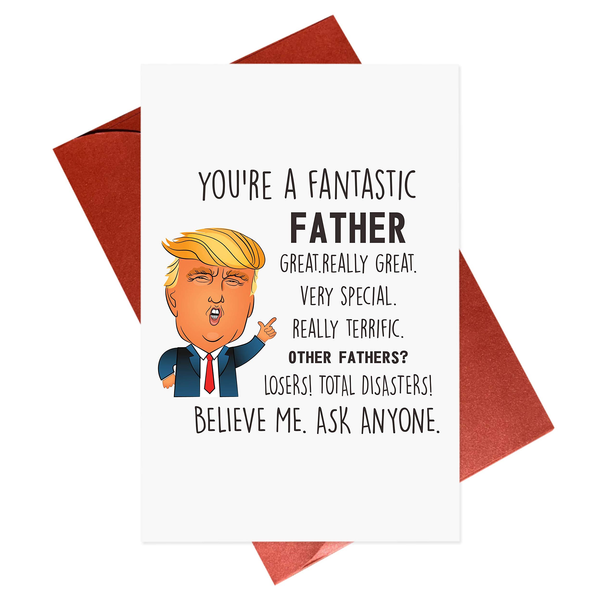 Gonzey Funny Father's Day Card,Trump Father,Dad Birthday,Humorous Greeting Cards