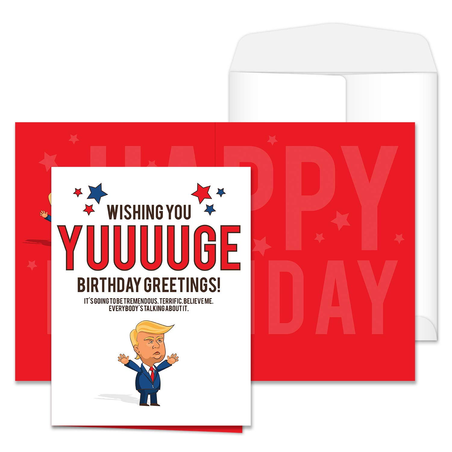 Canopy Street Trump Huge Birthday Greeting Card / 8.5" x 11" Large Greeting Card/Jumbo Birthday Greeting From Group