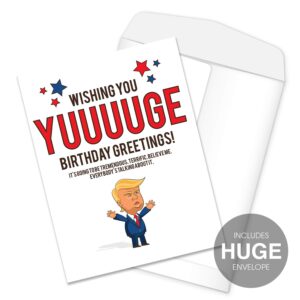 Canopy Street Trump Huge Birthday Greeting Card / 8.5" x 11" Large Greeting Card/Jumbo Birthday Greeting From Group