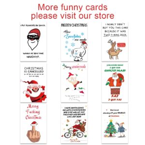 UUEFKTN Humorous Adult Christmas Cards for Him, Funny Rude Christmas Gift for Dad, BoyFriend, Friends. Adult Merry Christmas Greeting Card, Rude Adult Cheeky Humorous - Baubles Laugh