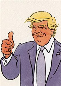 designer greetings donald trump thumbs up funny/humorous birthday card