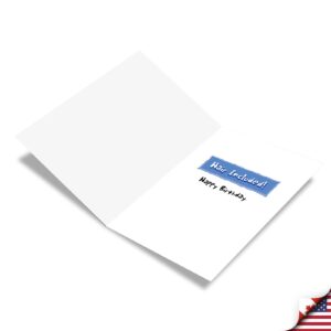 NobleWorks - 60th Birthday Greeting Card with 5 x 7 Inch Envelope (1 Card) - No Reason to be Blue 8202