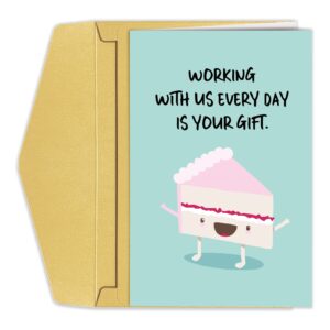 Work Friend Birthday Card, Funny Office Birthday Card, Boss Birthday Card, Birthday Gift for Work Bestie, Colleague, Work Mate