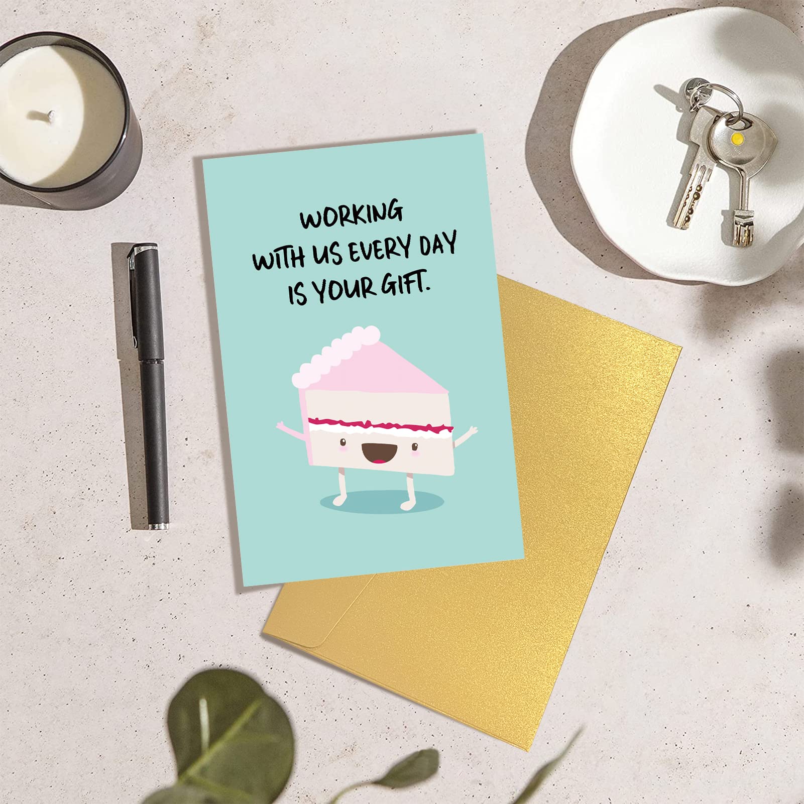 Work Friend Birthday Card, Funny Office Birthday Card, Boss Birthday Card, Birthday Gift for Work Bestie, Colleague, Work Mate