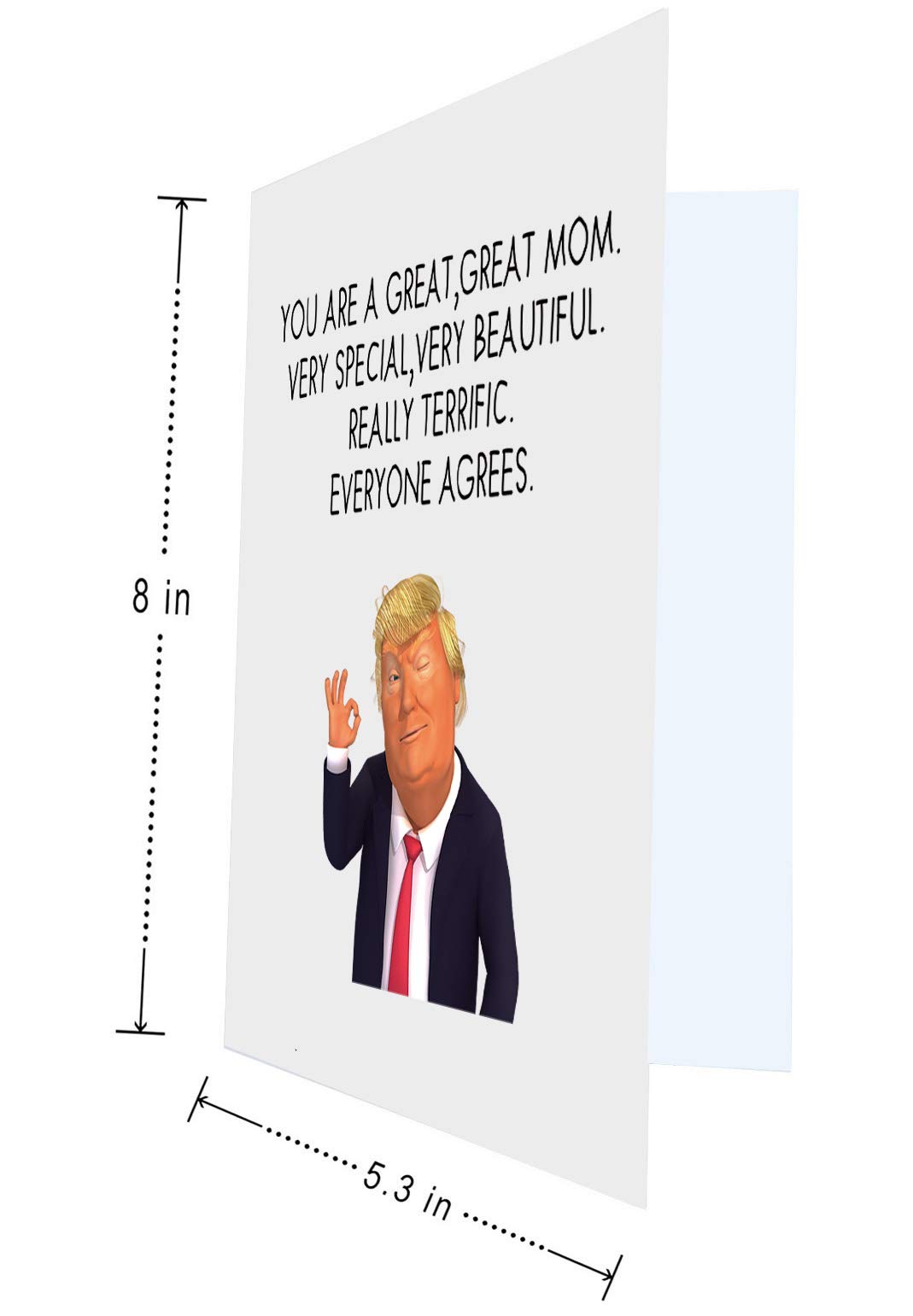 Funny Mother's Day Card, Mothers Day Greeting Card Trump, Funny Birthday Card for Mom - Trump Your Are a Great Mom