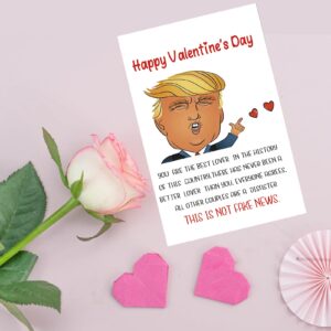 Arsagen Donald Trump Inspired Valentine's Card, Funny Trump Fake News Vday Card, You're The Best Lover, Trump Voice Card