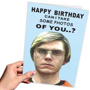 AONUOWE Dahmer Birthday Card Rude Card Humour Banter Slapstick Funny Gift Card For Boyfriend Joke Card