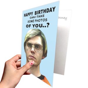 AONUOWE Dahmer Birthday Card Rude Card Humour Banter Slapstick Funny Gift Card For Boyfriend Joke Card