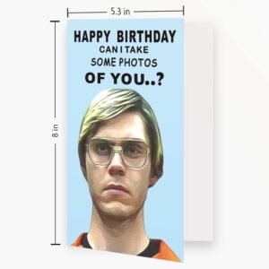 AONUOWE Dahmer Birthday Card Rude Card Humour Banter Slapstick Funny Gift Card For Boyfriend Joke Card