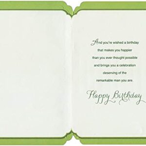 Designer Greetings Sunbeam Shining Through Tall Evergreens You're Like a Father Birthday Card