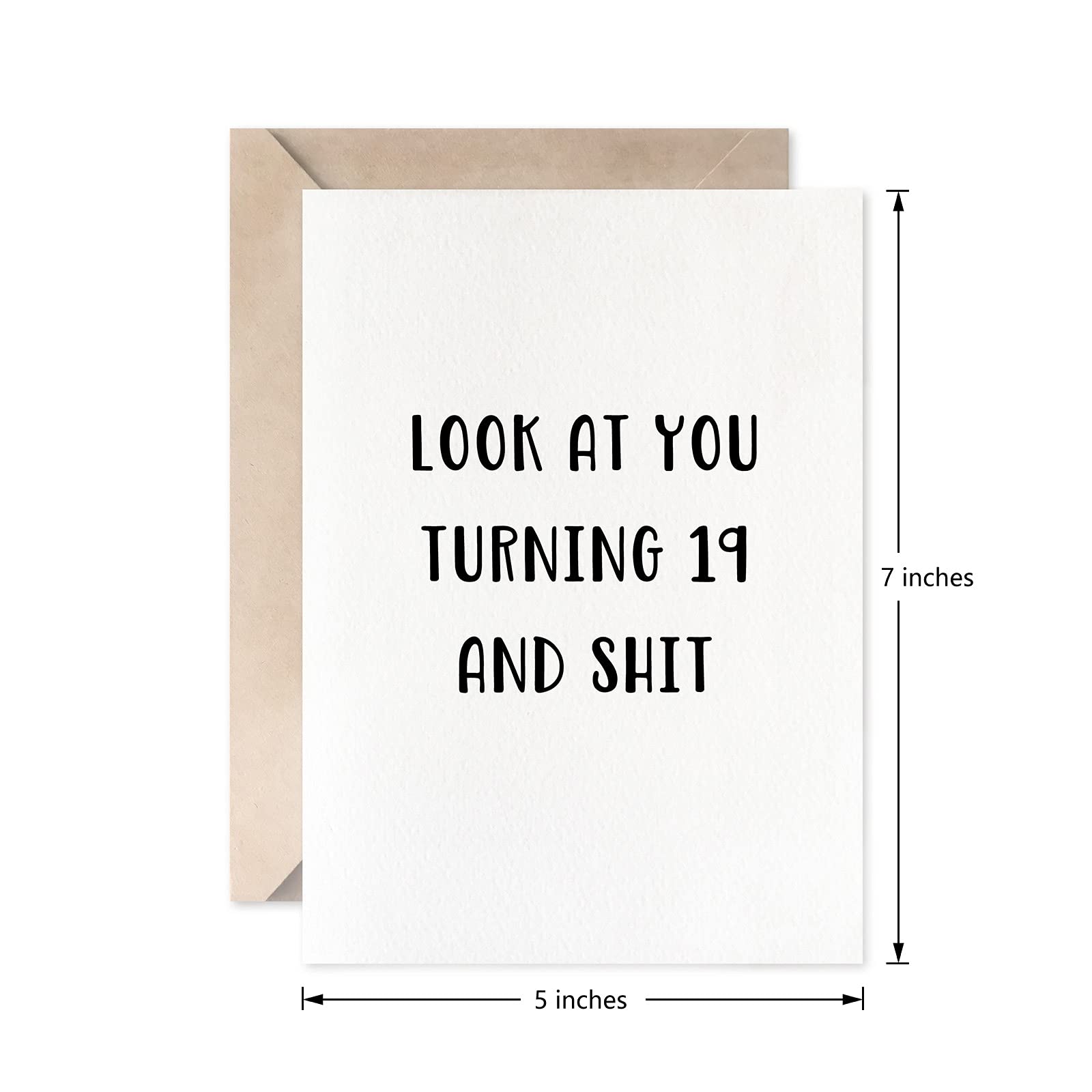 MAGJUCHE 19th Birthday Card Funny For Boys Or Girls, Turning 19 Birthday Card For Son, Daughter Or Friend